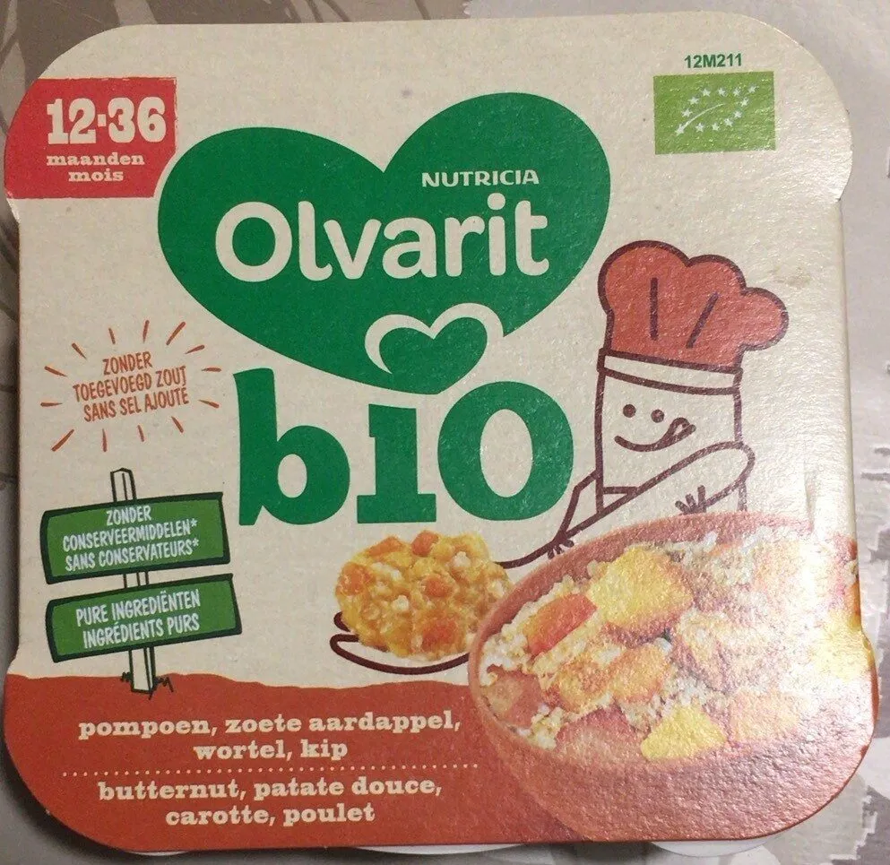 Butternut, patate douce, carotte, poulet