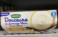 BLEDINA DOUCEUR AU FROMAGE BLANC Vanille de Madagascar 4x100g Dès 6 mois
