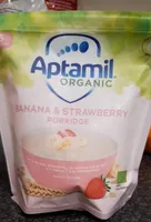 Banana and strawberry porridge