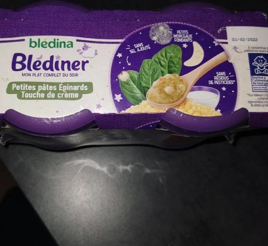 Petite pâtes épinard touche de crème