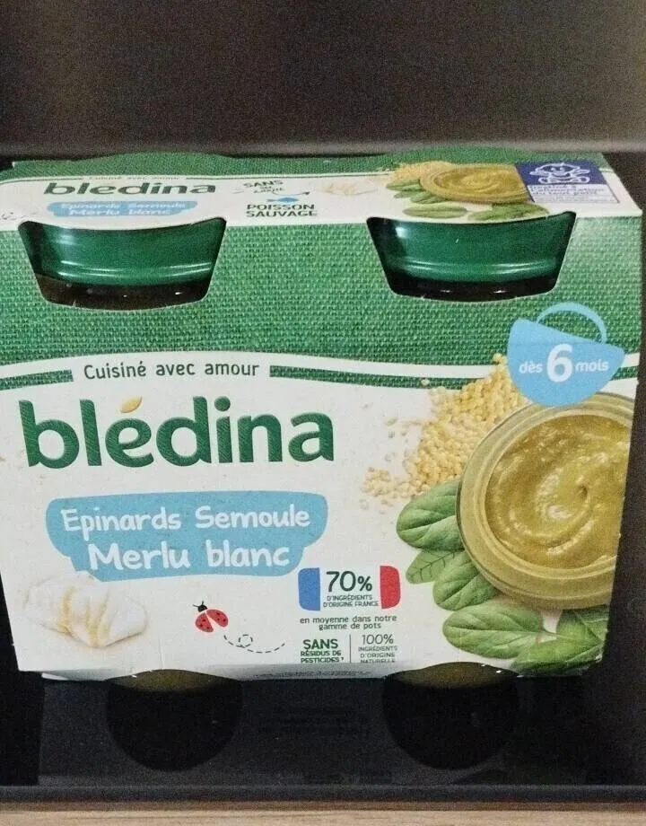 Epinard semoule merlu blanc