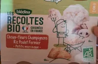 Choux fleur champignons riz poulet fermier