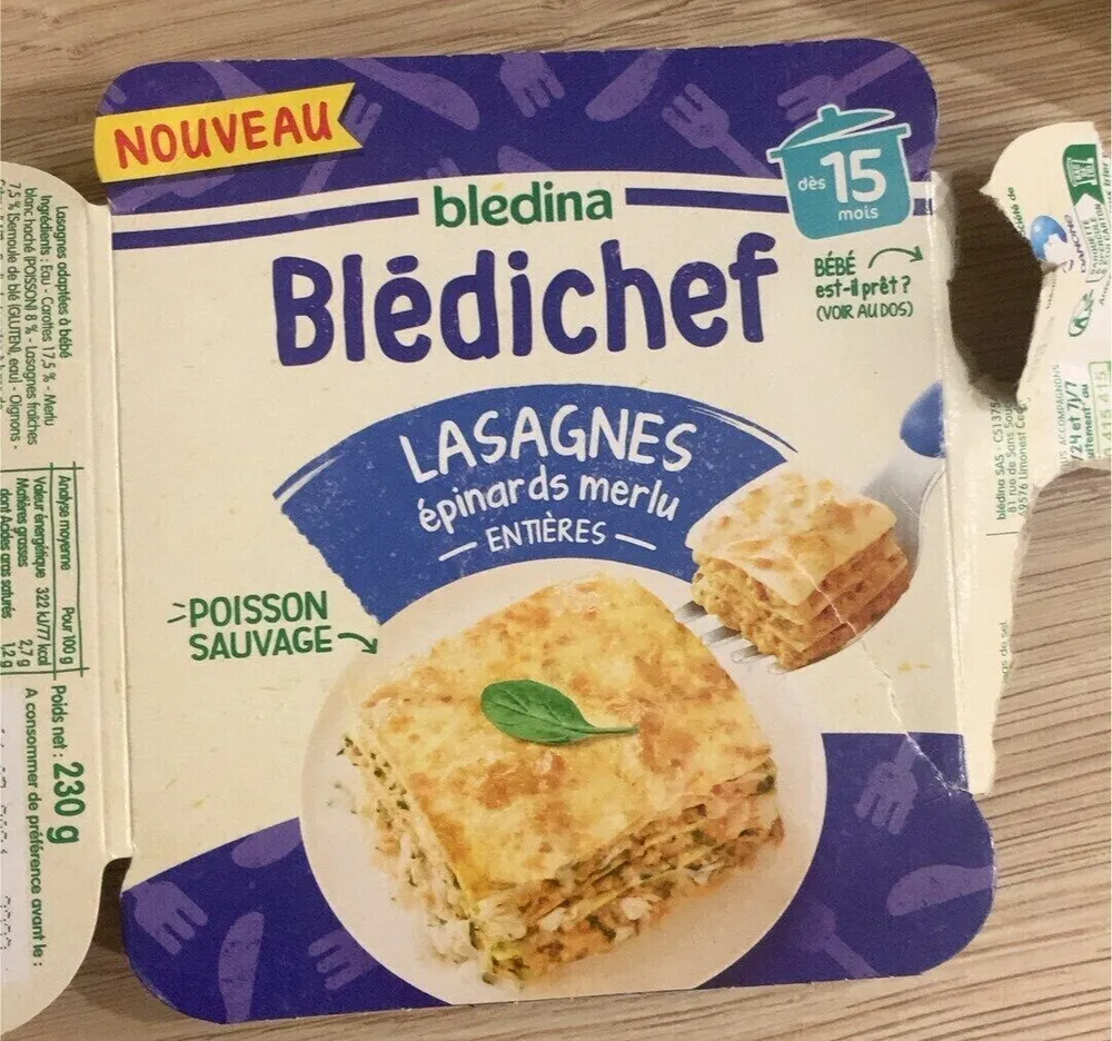 Lasagnes epinards merlu
