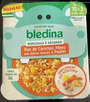 MORCEAUX À DÉVORER Duo de Carottes, Pâtes aux épices douces & Poulet