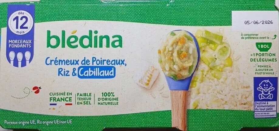 Crémeux de Poireaux, Riz & Cabillaud