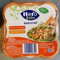 Baby chef Petits pois et veau