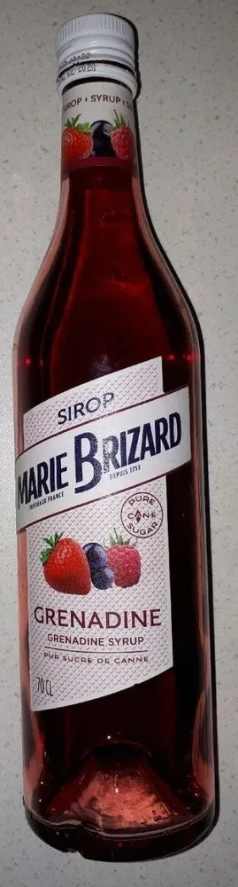 Sirop de grenadine pur sucre de canne