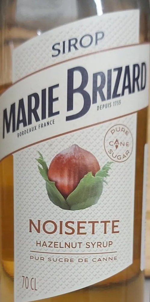 Sirop de noisette