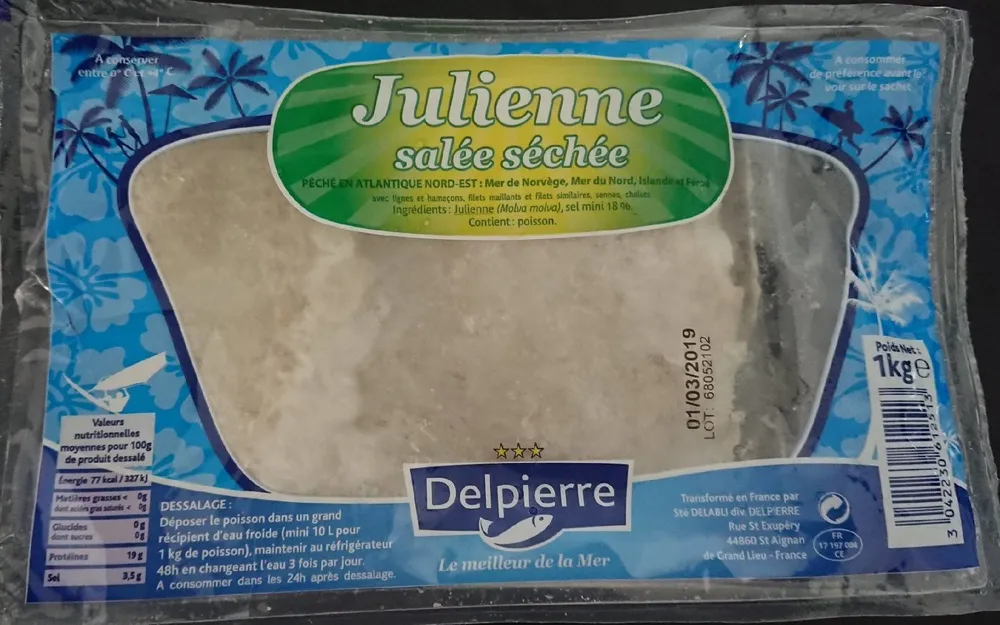 Julienne salée séchée