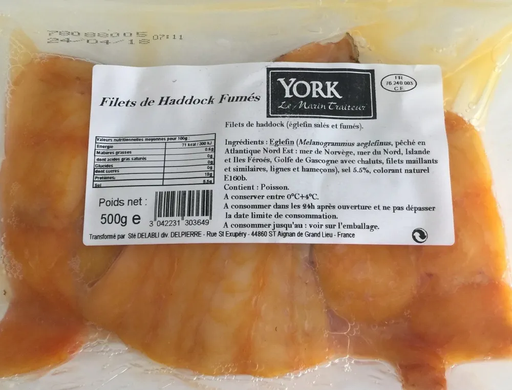 Filets de haddock fumés