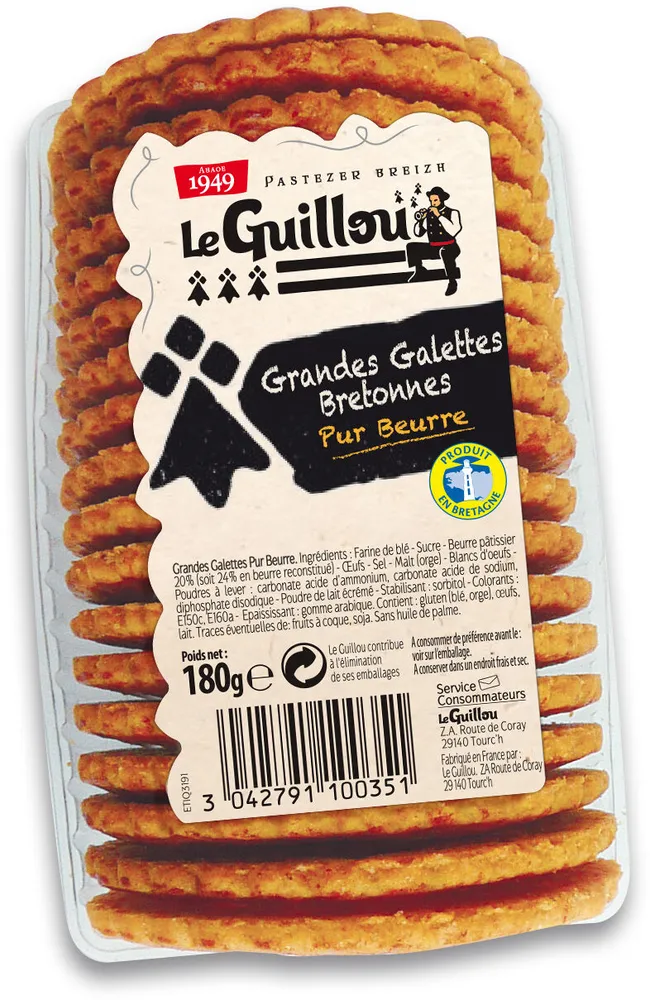 Grandes Galettes Bretonnes pur beurre - Le Guillou