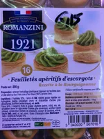 Feuilletes aperitif d'escargots