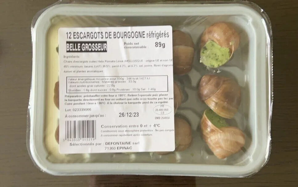 12 Escargots de Bourgogne