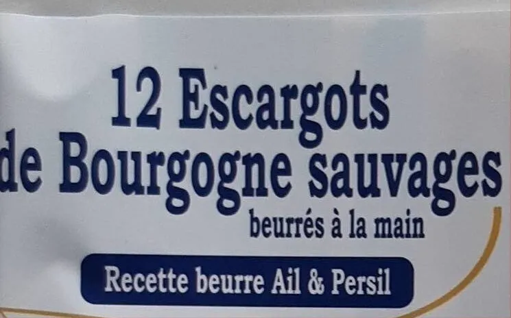 Escargots de Bourgogne sauvages beurrés à la main