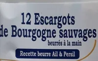 Escargots de Bourgogne sauvages beurrés à la main