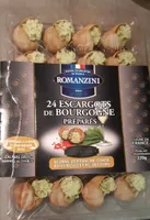 24 escargots de Bourgogne préparés