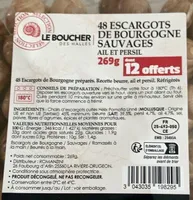 48 escargots de bourgogne sauvage