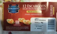 12 ESCARGOTS DE BOURGOGNE SAUVAGES