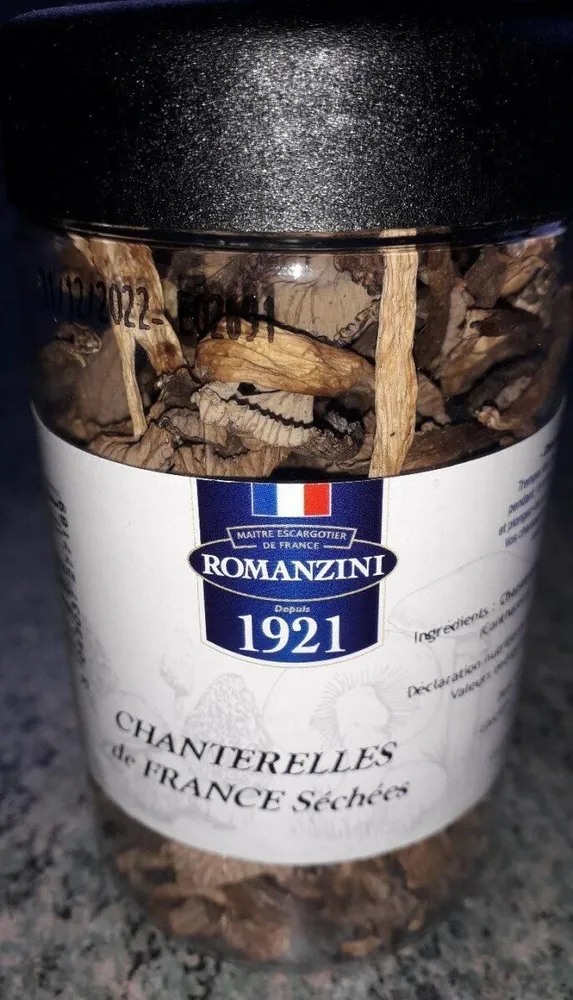 Chanterelles de france sechées