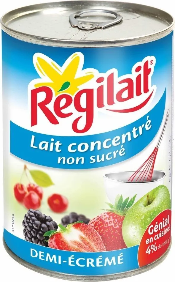 Lait concentré non sucré demi-écrémé