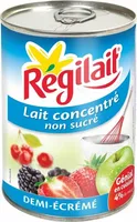 Lait concentré non sucré demi-écrémé