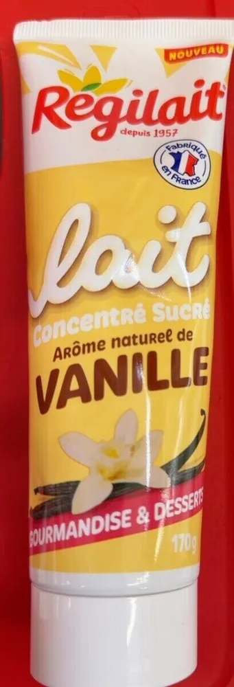 Lait concentré sucré arôme naturel de vanille