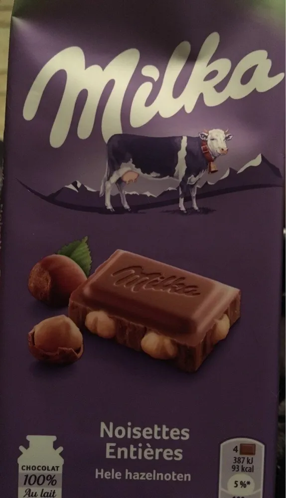 Milka Noisettes Entières