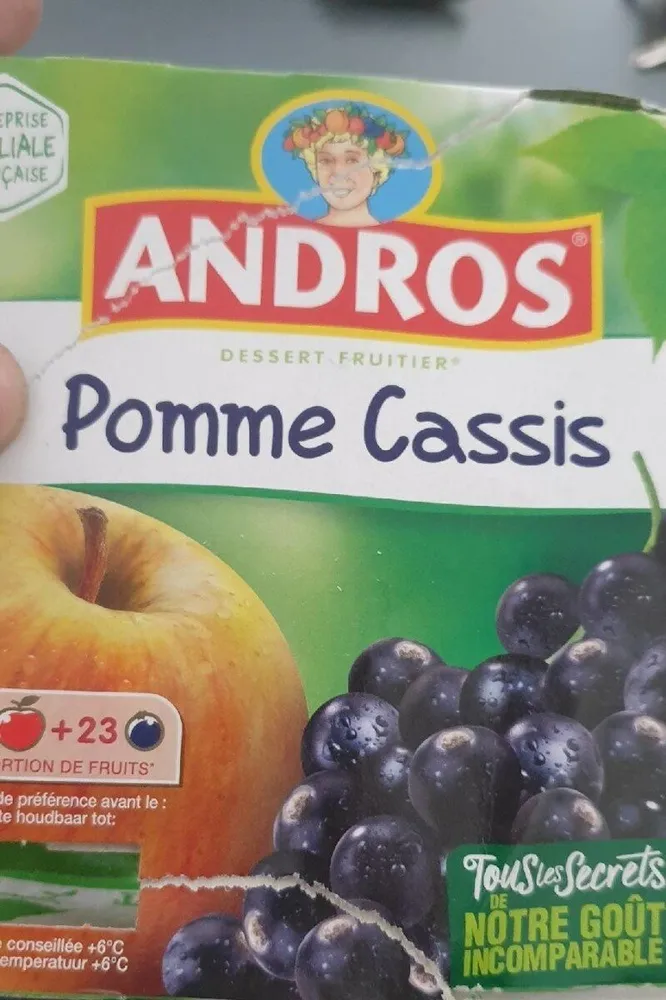 Dessert fruitier pomme cassis
