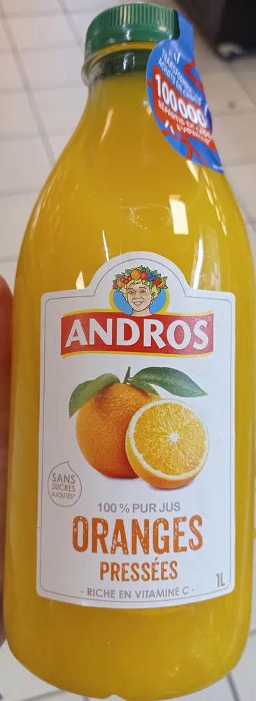 100% Pur jus oranges
