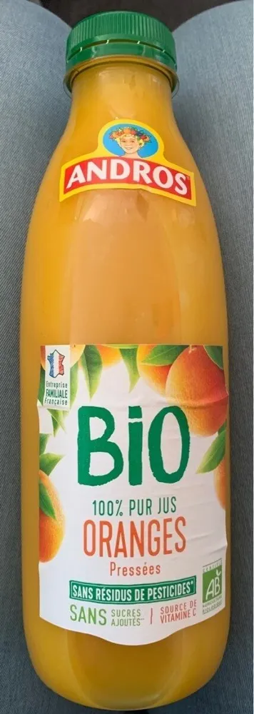 100% pur jus d'Oranges BIO pressées
