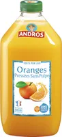 100% Pur Jus Oranges pressées sans pulpe