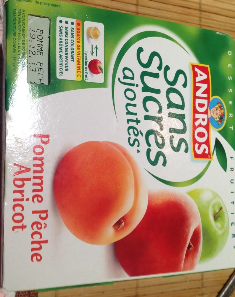 Pomme Pêche Abricot sans sucres ajoutés