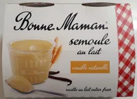 Semoule au lait à la vanille naturelle