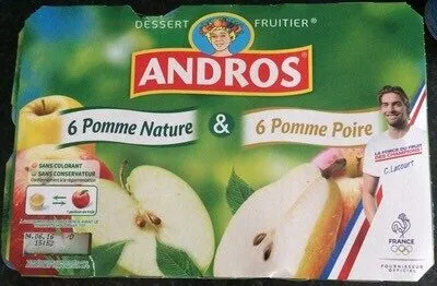 Compotes pomme nature et pomme-poire