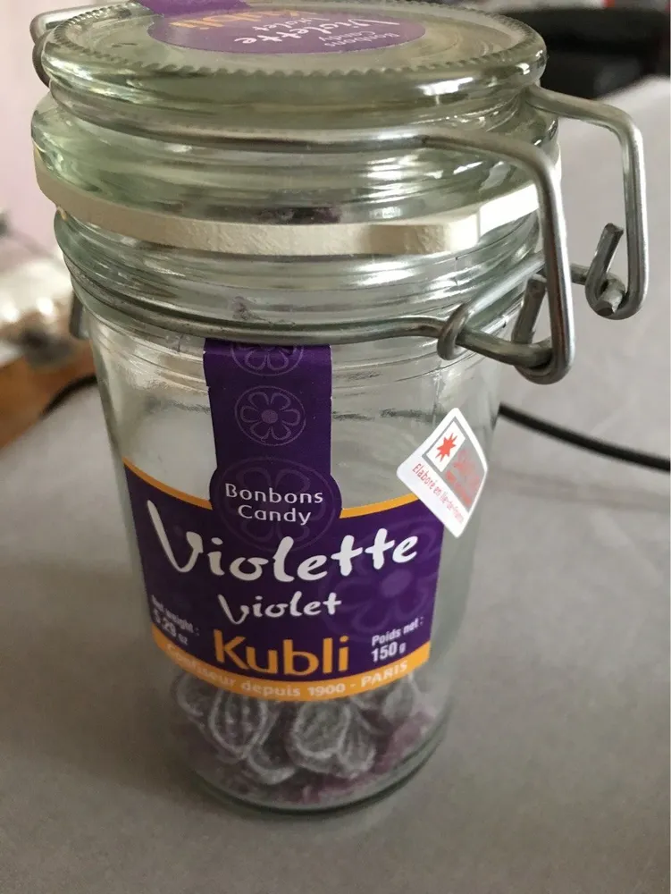 Kb Violet Candy In Glass Jar