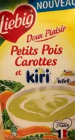Soupe petits pois carottes et Kiri