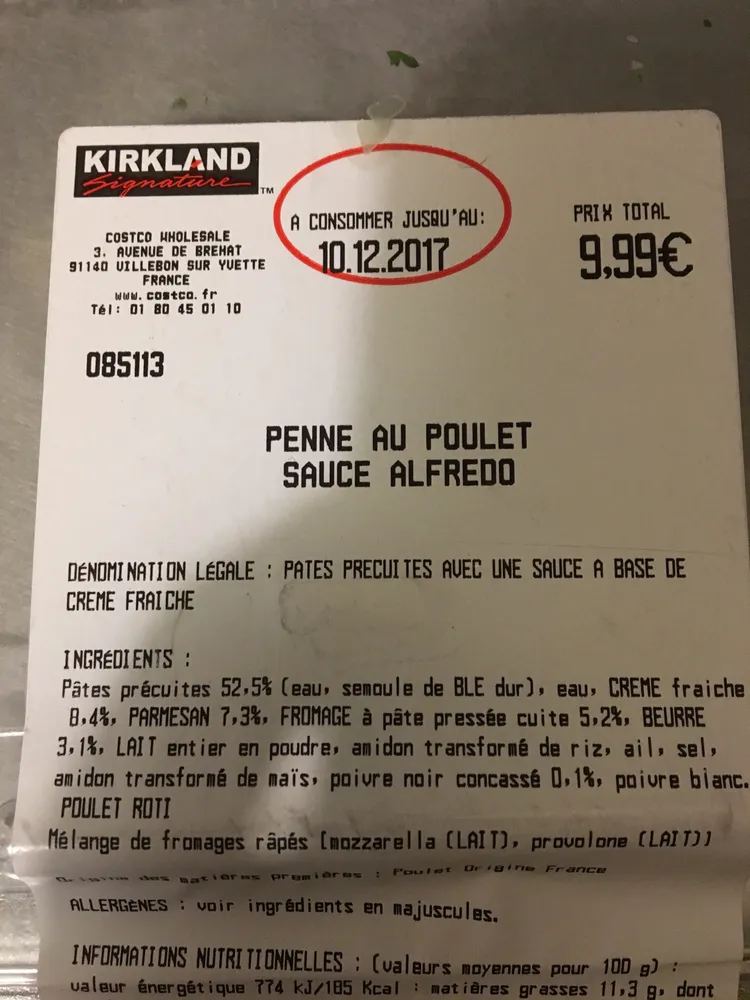 Penne au poulet sauce alfredo