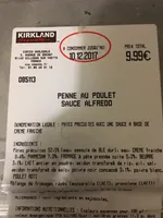 Penne au poulet sauce alfredo