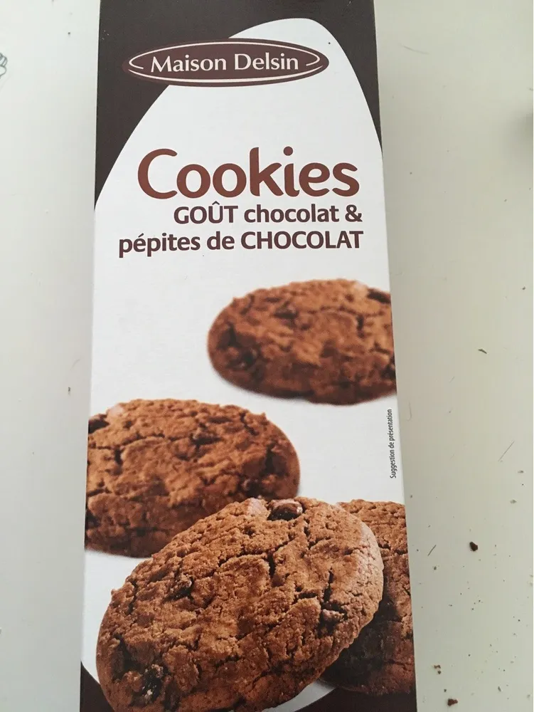 Cookies goût chocolat & pépites de chocolat