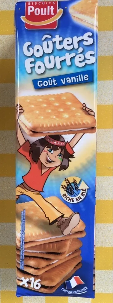 Goûters fourrés goût vanille