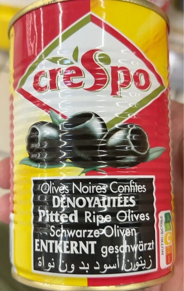 Olives noires confites