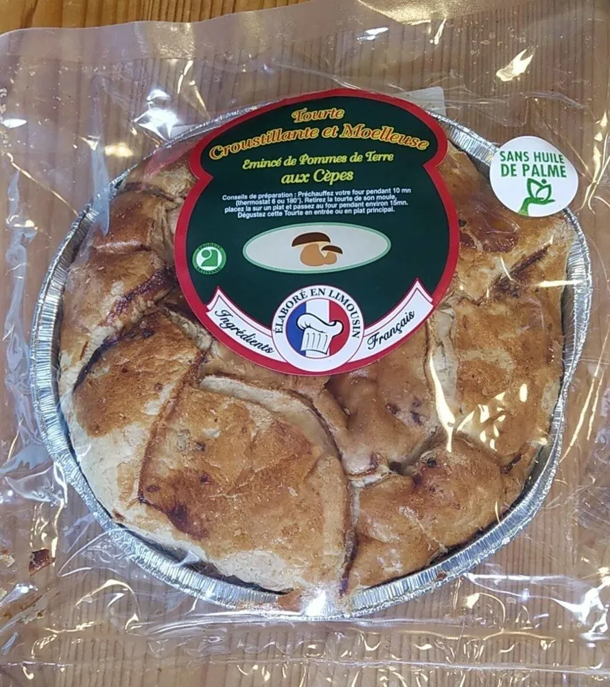 Feuilleté de pomme de terre au cèpes