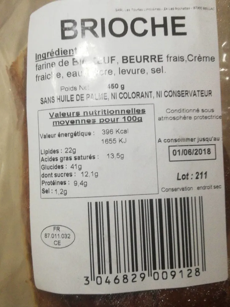 Brioche du limousin
