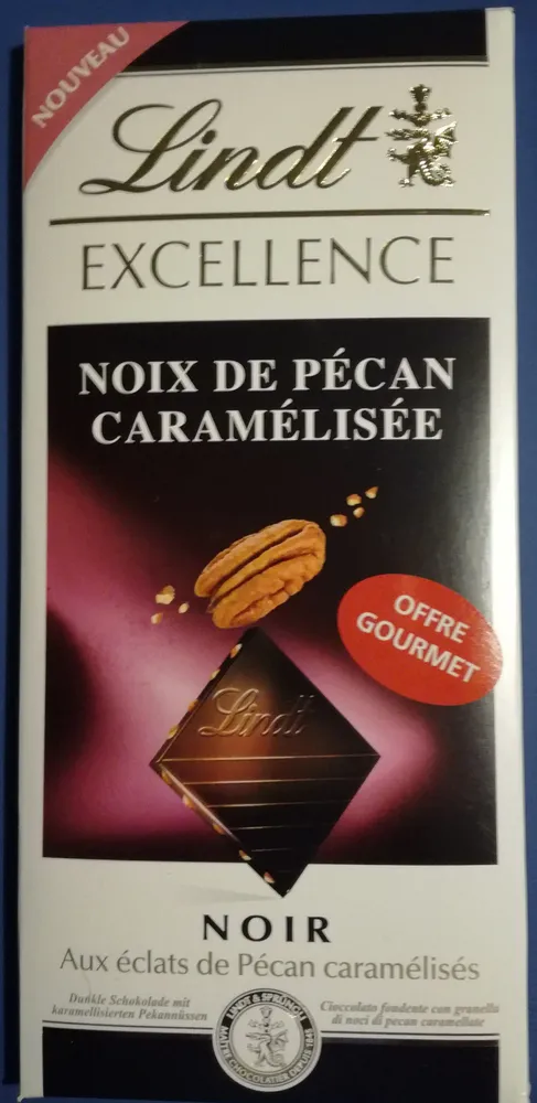 Chocolat Noir Noix de Pécan Caramélisée