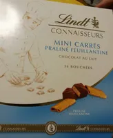 Mini carré praliné feuillantine chocolat au lait