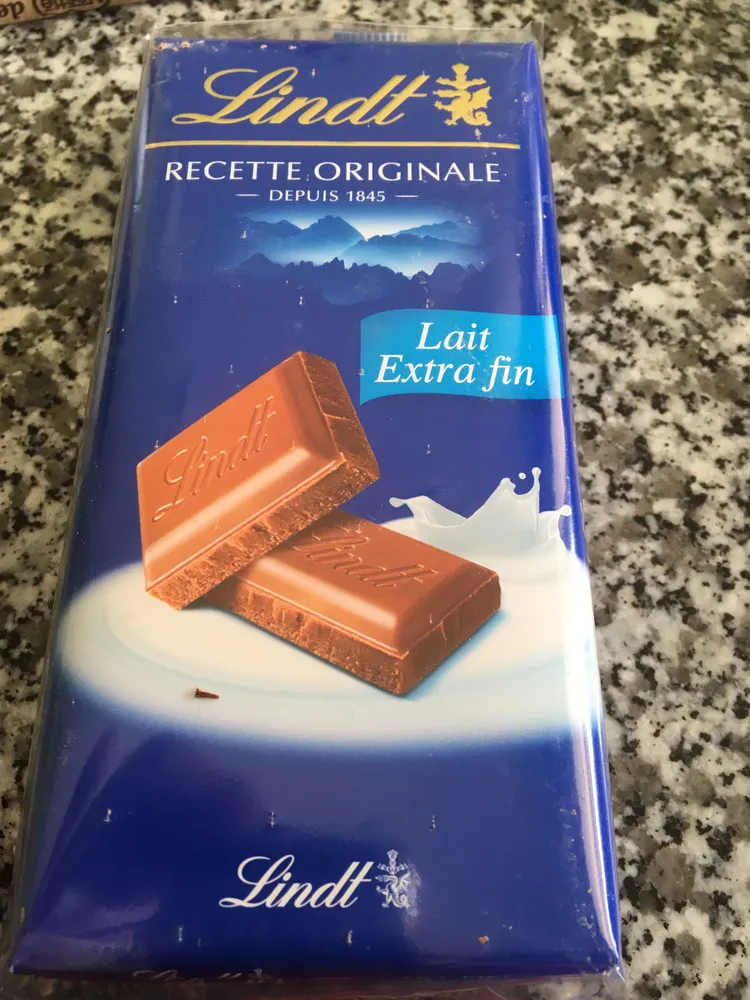 Chocolat lait Lindt