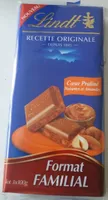 Lait coeur praliné noisettes et amandes