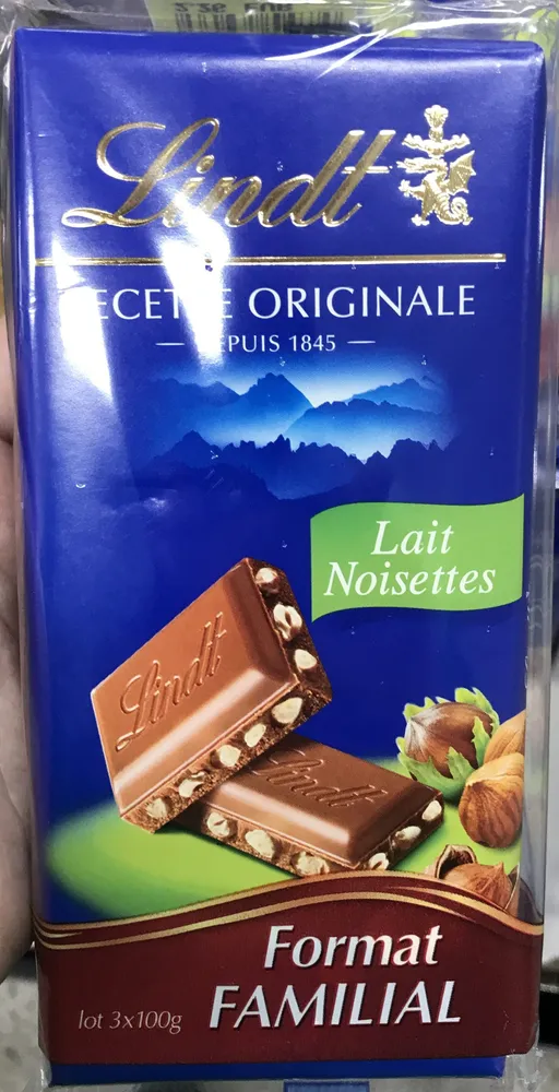 Recette originale - lait noisettes