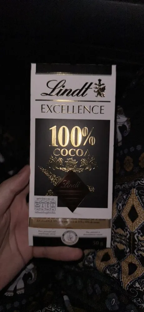 Lindt Excellence Dark Chocolate 100% COCOA PURE COCOA