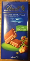 Chocolat aux lait et aux noisettes